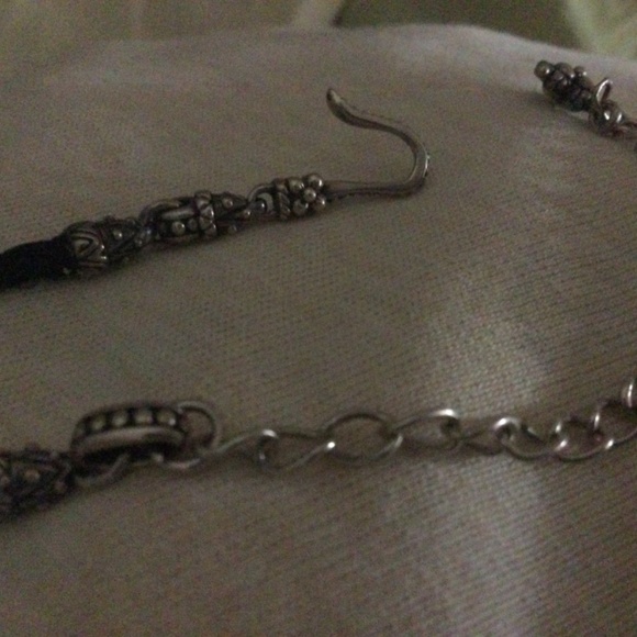 Barbara Bixby woven black silk necklace adjustable - Picture 4 of 11